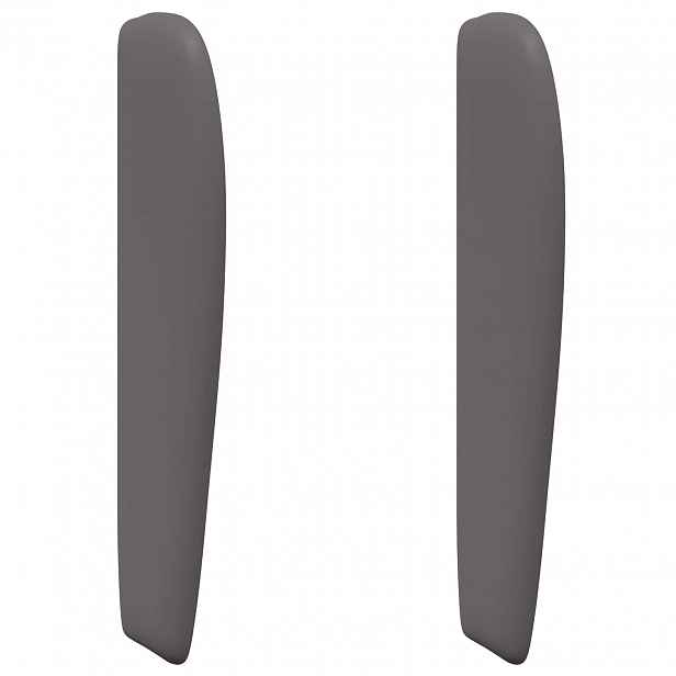 vidaXL Uši čela postele Tmavě Šedá 80 x 23 x 6 cm PVC