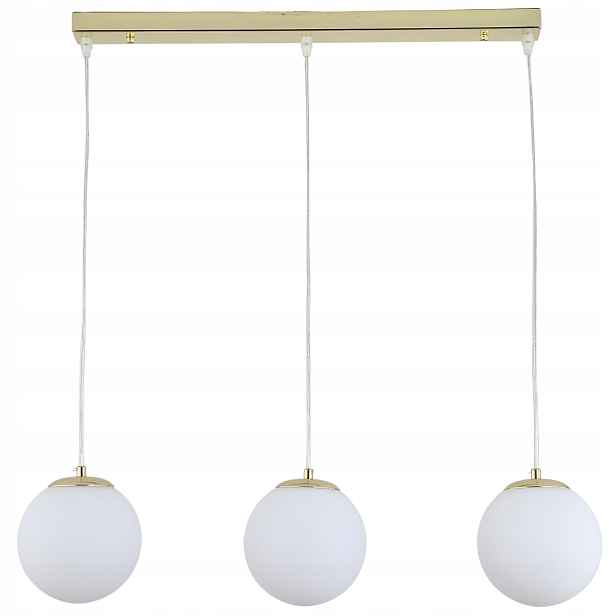 Závěsná Stropní Lampa Lustr Kule zlatá Moderní glamour
