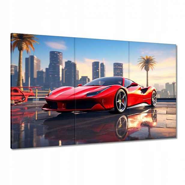 Obrazy 120x80 Červené Ferrari