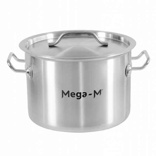 Hrnec s poklicí 8L 28CM Indukce a plyn Mega-M Standard