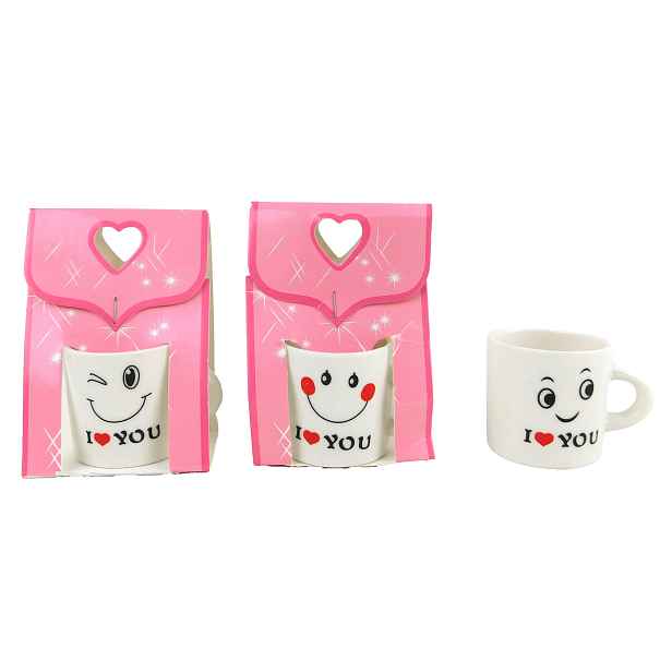 PROHOME - Hrnek I love you 4x4cm různé motivy