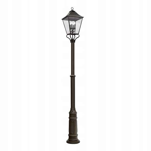 Retro zahradní lampa E14 40W tmavě hnědá Galena Feiss