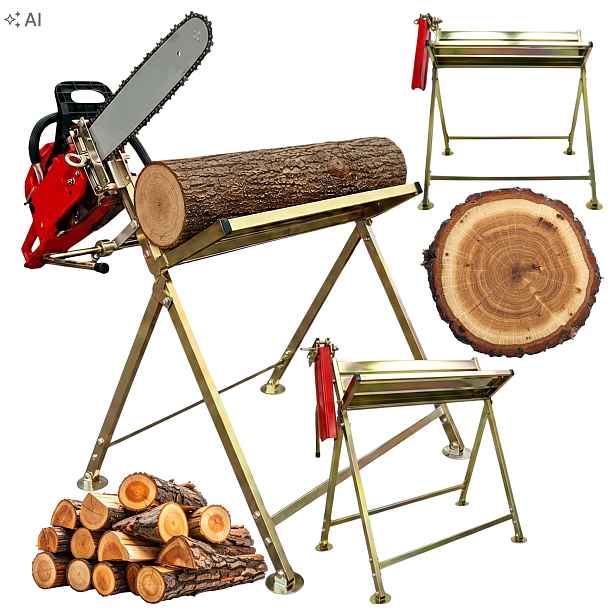 Stojan na dřevo pro řezání Kovová Kobylka Kozel Držák 88x86cmx71cm
