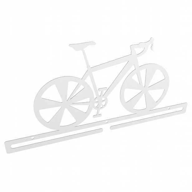 Velký kovový věšák na medaile Bike Kolo Horská Cyklistika Mtb bílý