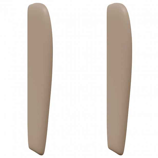 vidaXL Uši čela postele Hnědá 80 x 23 x 6 cm PVC