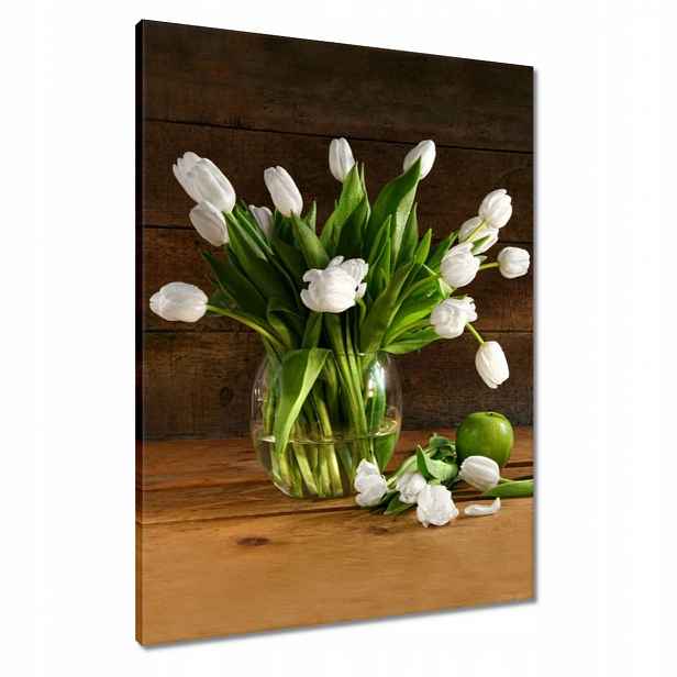 Obrazy 60x80 Bílé tulipány