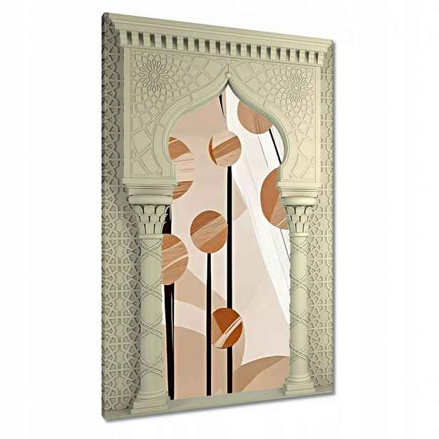 Obrazy 80x120 Béžové na sloupcích