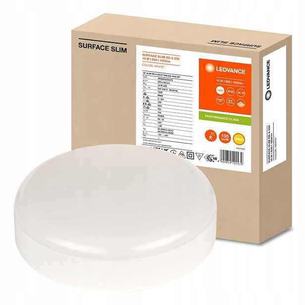 Stropní Svítidlo 10W 1050lm 3000K se snímačem pohybu soumraku 20 cm Surface