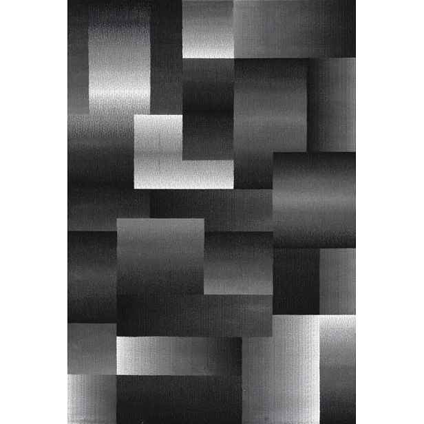 Ayyildiz Kusový koberec Miami 6560 – šedá/černá 80x150 cm