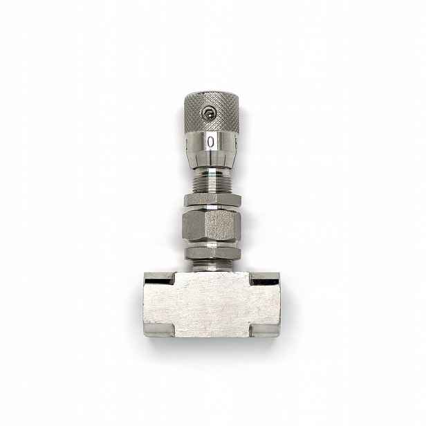 Panelový dávkovací ventil G1/4" nerezový SS304 mikropřesnost 160 bar