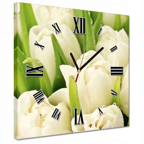 30x30 Jemné tulipány Hodiny