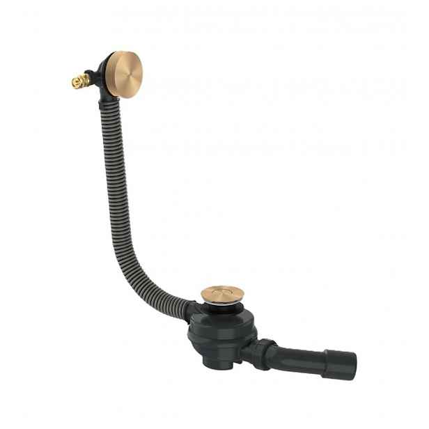 Axor Flexaplus - Vanová odtoková a přepadová souprava, délka 85 cm, kartáčovaný bronz 42541140