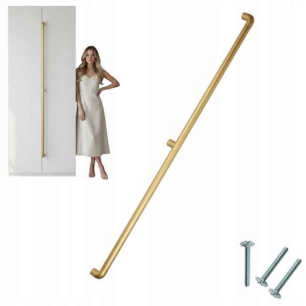 Nábytková Úchytka Zlatý Nábytek Do Skříně 1,8 M 180 CM 1800 MM Moderní Bomo Aks