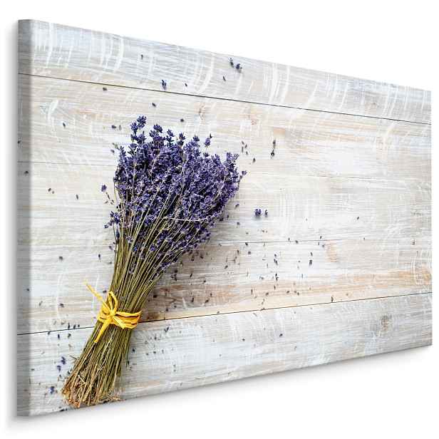 Plátno Levandule Na Pozadí Dřevěných Desek Varianta: 30x20