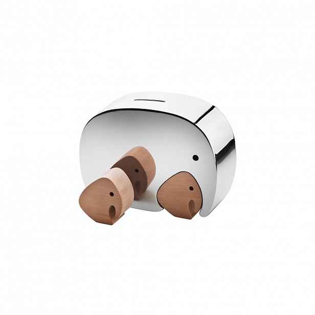 Moneyphant kasička s dubovými sloními dvojčaty - Georg Jensen