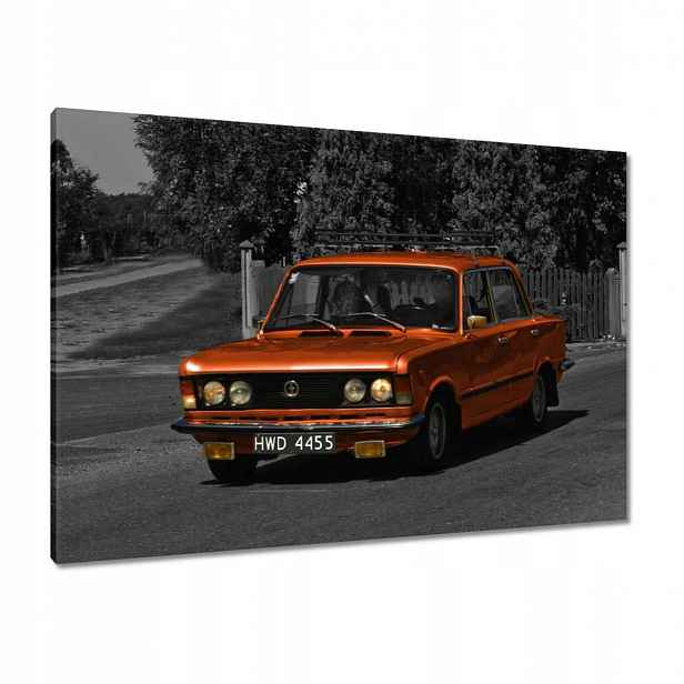 Obrazy 100x70 Oranžový velký Fiat