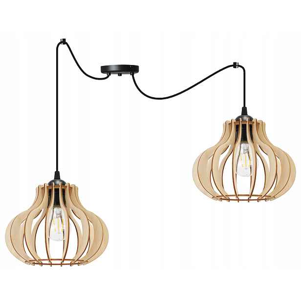 Závěsná Lampa Stropní Lustr Dřevěná Moderní Boho Do Jídelny