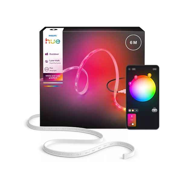 Led pásek Philips Hue Flux pro venkovní použití, 6 m, 30 W, Rgb, IP67