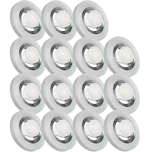 15X Skleněná Zapuštěná Lampička S Velmi Silným Sklo 3W Led Žárovka
