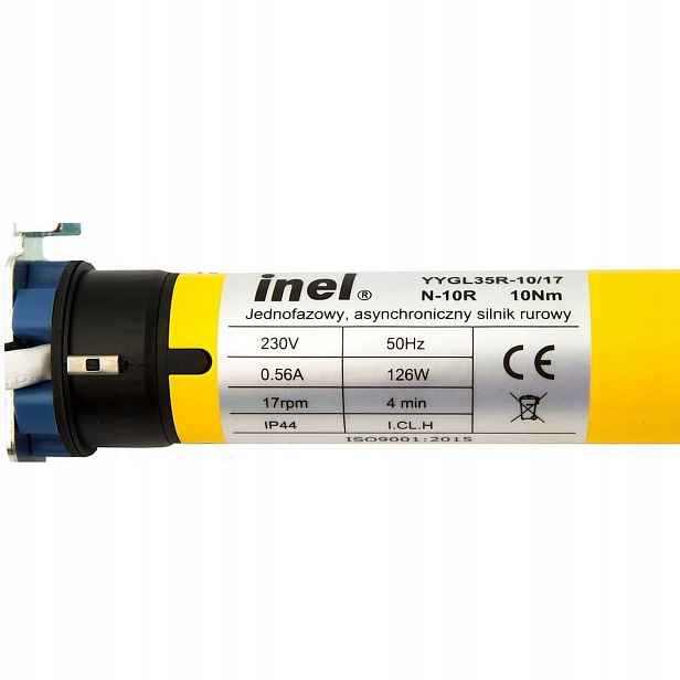 Inel motor pro rolety N-10R 10/17 pro trubky Ø40 s vestavěným radiopřijímačem