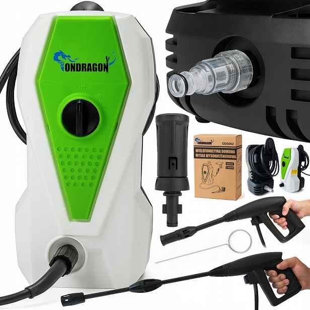 Tlaková myčka Ondragon 2000 W tlak až 230 bar, turbo tryska, hliníkové