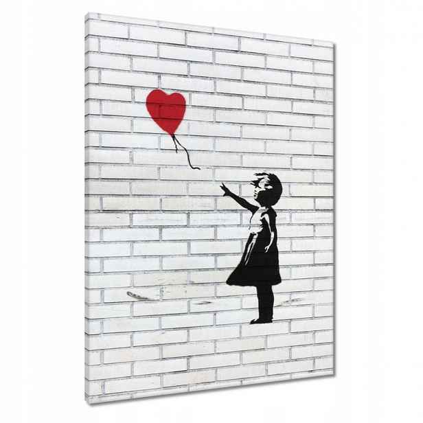 Obrazy 60x80 Banksy Dívka balón