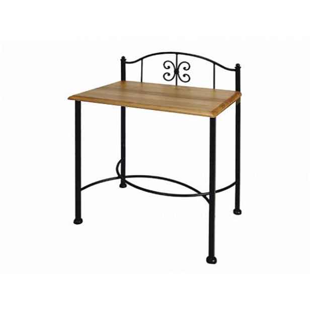 Noční stolek z masivu ELBA dub s kovanými prvky