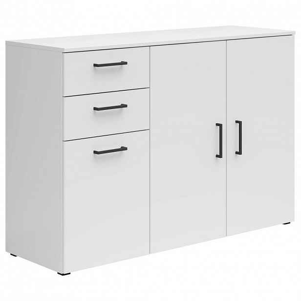 Carryhome KOMODA, bílá, 120/83/40 cm
