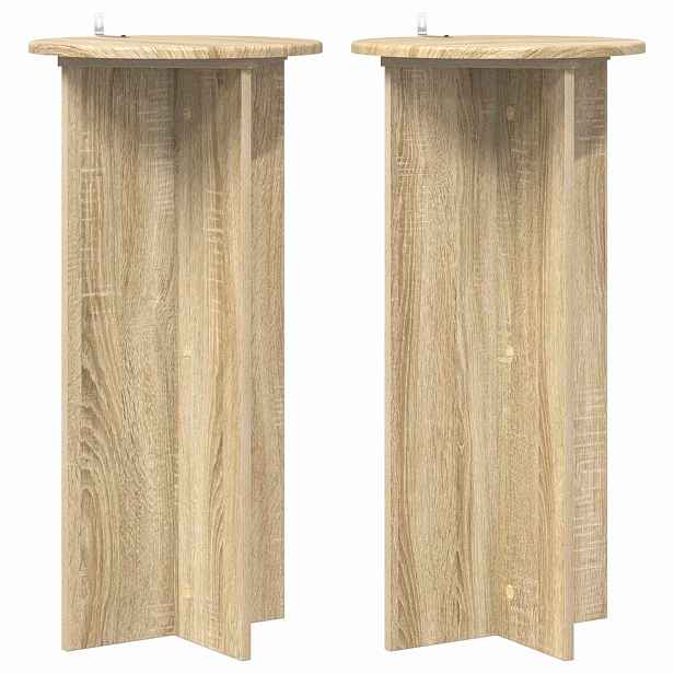 vidaXL Stojan na rostliny 2 ks Dub sonoma 40 x 40 x 80 cm