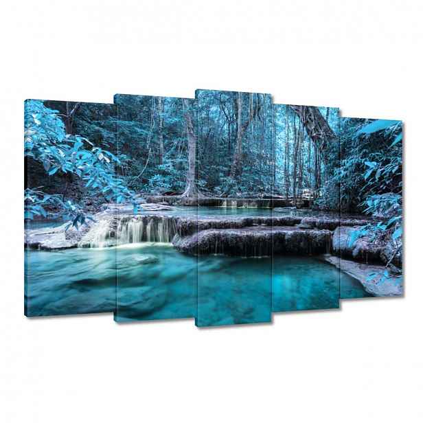 Obrazy 100x60 Erawan Modrý vodopád