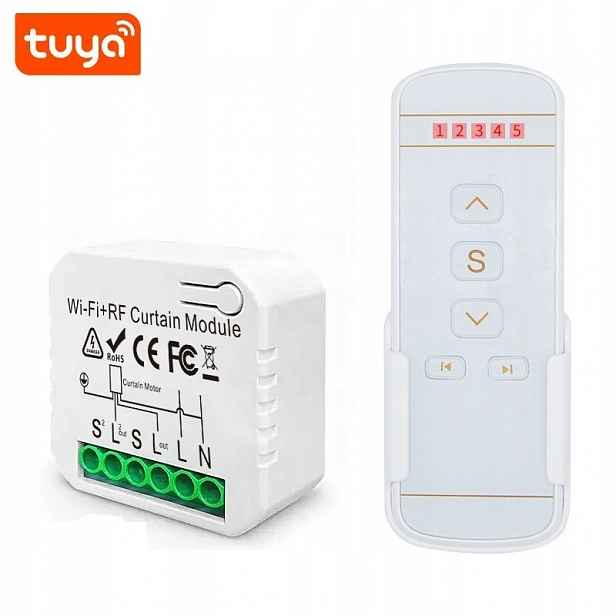 Ovladač Pro Záclonové Rolety Wifi Tuya Smart 5KANÁLOVÝ Dálkový Ovladač