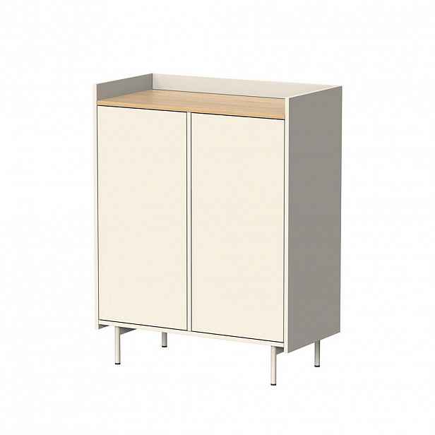 Vicco KREDENC Velina Krémová 80 x 103 cm se 6 přihrádkami