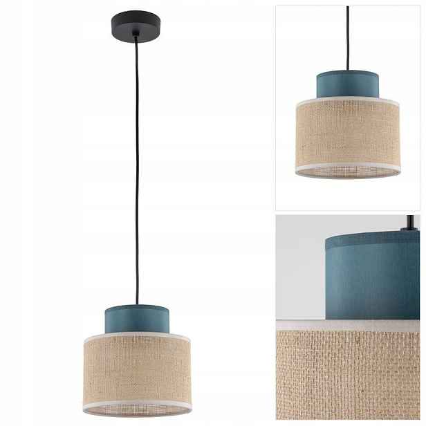 Závěsné zelené osvětlení Duo v obývacím pokoji s měkkým světlem Tk Lighting