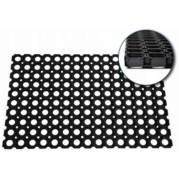 Gumová Rohožka Ažurová Silná Vstupní Ažurová Silná 75x100 22mm