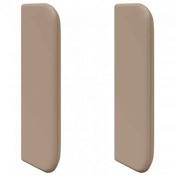 vidaXL Uši čela postele Hnědá 40,5 x 40,5 x 4 cm PVC