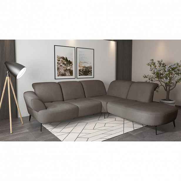 Sit & More ROHOVÁ SEDAČKA, textil, jílová barva
