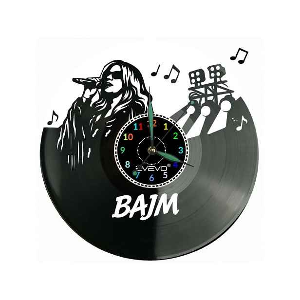 Bajm Dárek Originální dekorace do domu Hodiny z vinylové desky