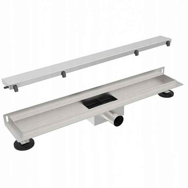 Lineární Odtok na stěnu LynkCust Voie 70 cm Stříbrný