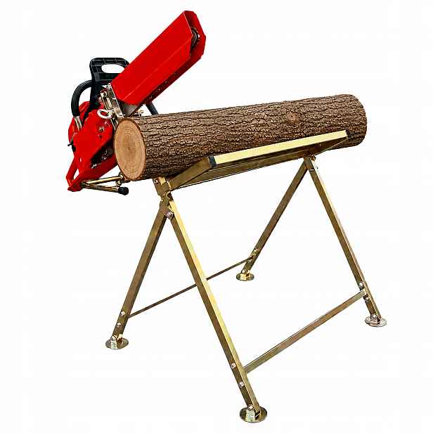 RealG RC-K-2451 Stojan na řezání dřeva s držákem na pilu 88 x 86 x 71 cm