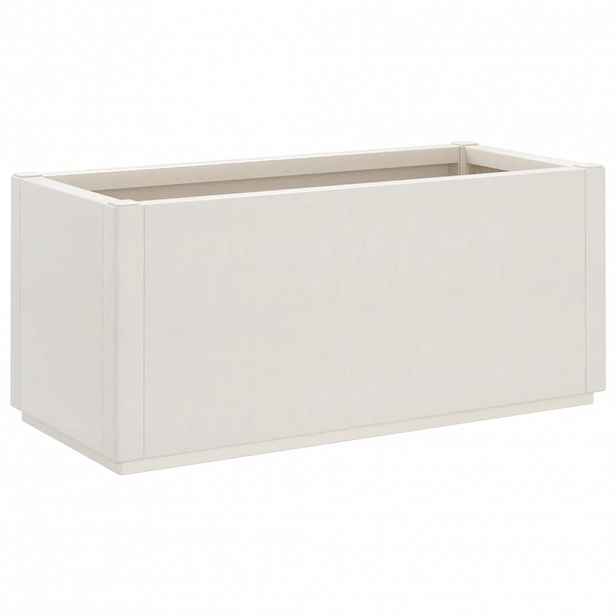 vidaXL Zahradní truhlík bílý 80 x 36 x 53 cm PP