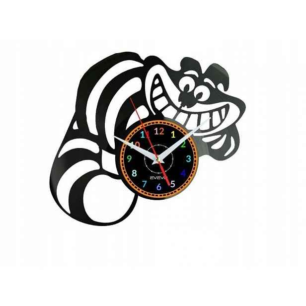Alice in Wonderland Cheshire Cat Nástěnné hodiny Vinylová deska Moderní De