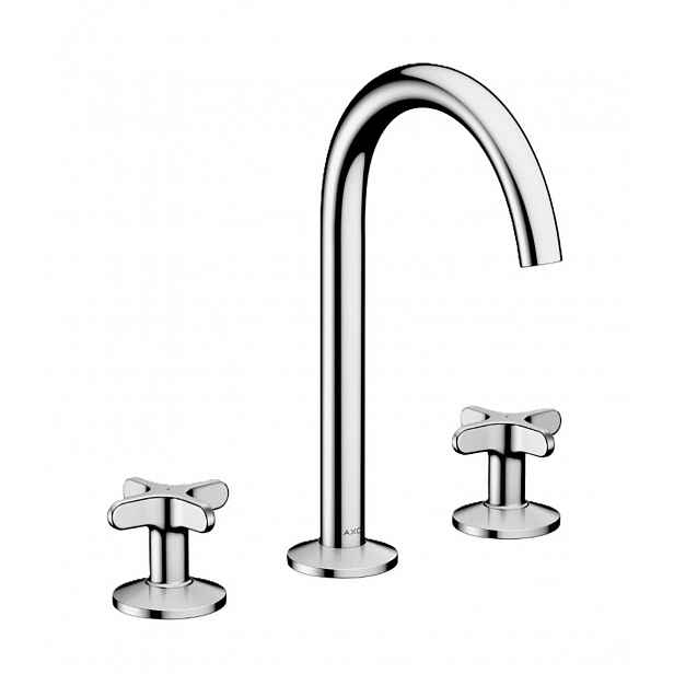 Axor One - Umyvadlová baterie s výpustí Push-Open, 3-otvorová instalace, EcoSmart, chrom 48040000