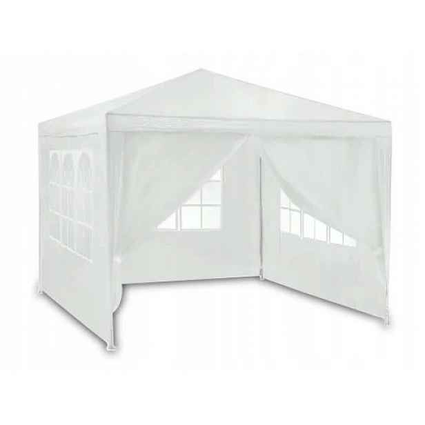 Bílý zahradní pavilon 3x3 m – model 4936