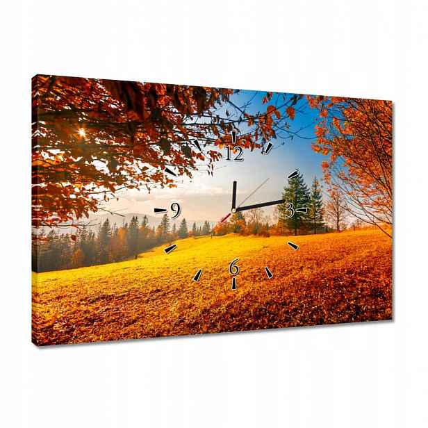 Hodiny 60x40 Podzimní krajina
