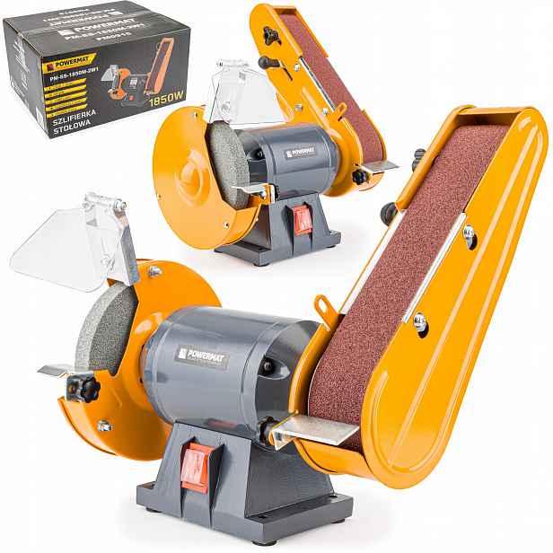 Powermat kamenná pásová stolní bruska 1850W PM-SS-1850M-2V1 páska