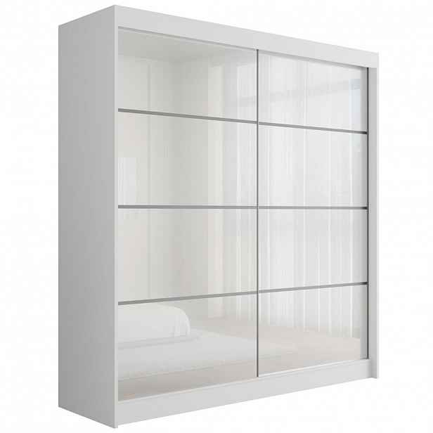 ALTDECOR ŠATNÍ SKŘÍŇ PEKA III – 200 cm – bílá