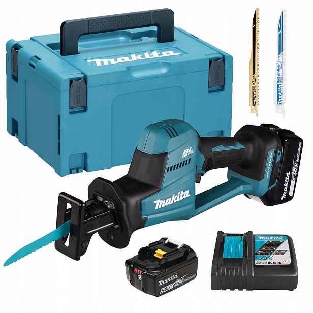 Makita DJR189RTJ Posuvná pila 2x5,0Ah 18V