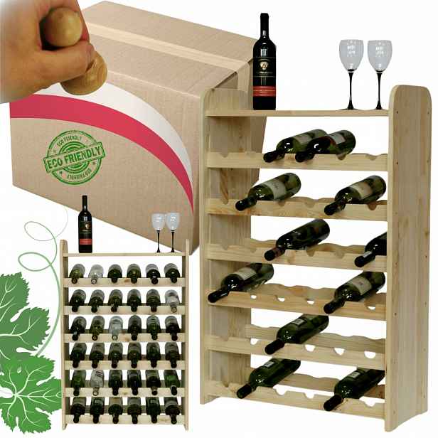 Stojan na víno regál na víno police na víno láhev na alkohol 36 bot