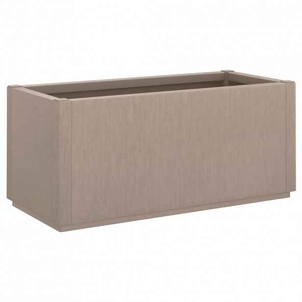 vidaXL Zahradní truhlík s nohami hnědý 80 x 36 x 35 cm PP