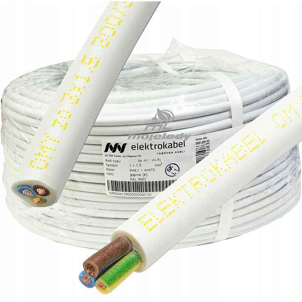 Dílenský kabel Owy 3x1,5 mm Měděný kabel 3x1,5 mm 50 m